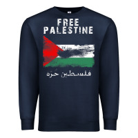 Navy free jerusa.lem, ga.za, free palest . trending  shirt Premium Sweatshirt - artisFamous