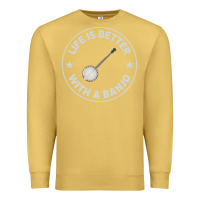 Antique Gold Banjo Bluegrass Music Traditional Musician Funny Gift Premium Sweatshirt - artisFamous