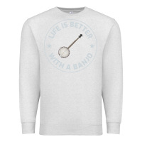 Oatmeal Heather Banjo Bluegrass Music Traditional Musician Funny Gift Premium Sweatshirt - artisFamous