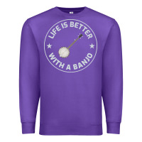 Banjo Bluegrass Music Traditional Musician Funny Gift Premium Sweatshirt | Teevron