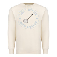 Sandshell Banjo Bluegrass Music Traditional Musician Funny Gift Premium Sweatshirt - artisFamous