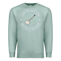 Seafoam Banjo Bluegrass Music Traditional Musician Funny Gift Premium Sweatshirt - artisFamous