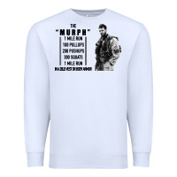 White the murph challenge Premium Sweatshirt - artisFamous
