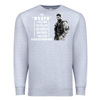 Heather Grey the murph challenge Premium Sweatshirt - artisFamous