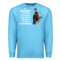 Ocean Blue the murph challenge Premium Sweatshirt - artisFamous