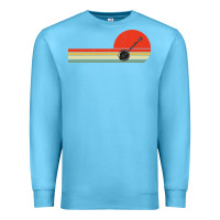 Ocean Blue Banjo Bluegrass Music Traditional Musician vintage retro Premium Sweatshirt - artisFamous