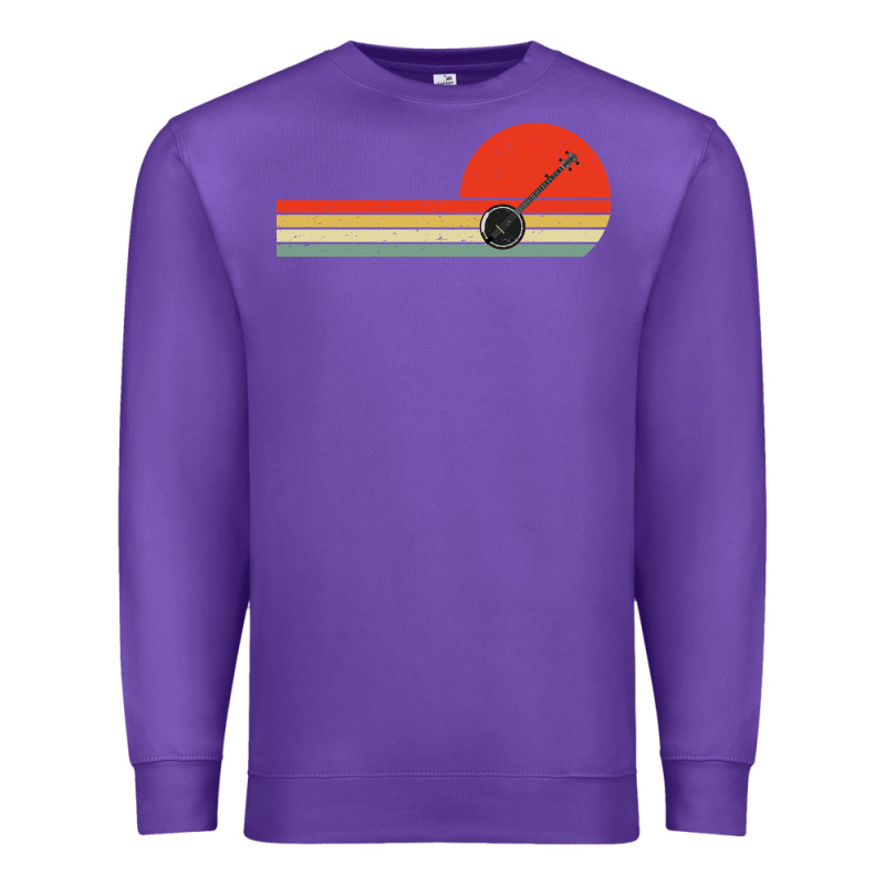 Banjo Bluegrass Music Traditional Musician Vintage Retro Premium Sweatshirt by artisFamous | Teevron