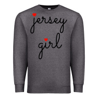 Charcoal Heather new jersey girl on the shore Premium Sweatshirt - artisFamous