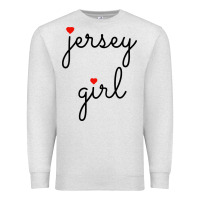 Oatmeal Heather new jersey girl on the shore Premium Sweatshirt - artisFamous