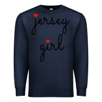 Navy new jersey girl on the shore Premium Sweatshirt - artisFamous