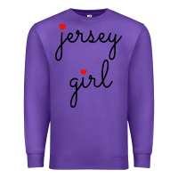 Purple new jersey girl on the shore Premium Sweatshirt - artisFamous