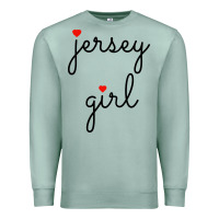 Seafoam new jersey girl on the shore Premium Sweatshirt - artisFamous