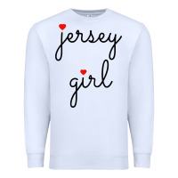 White new jersey girl on the shore Premium Sweatshirt - artisFamous