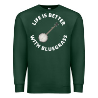 Sports Green Banjo Bluegrass Music Traditional Musician Funny Gift Premium Sweatshirt - artisFamous