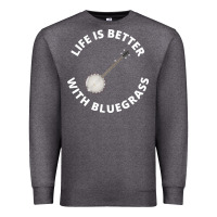 Banjo Bluegrass Music Traditional Musician Funny Gift Premium Sweatshirt | Teevron