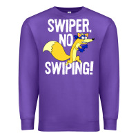 Purple swiper no swiping Premium Sweatshirt - artisFamous