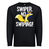 Black swiper no swiping Premium Sweatshirt - artisFamous