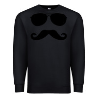 Black moustache and sunglasses Premium Sweatshirt - artisFamous