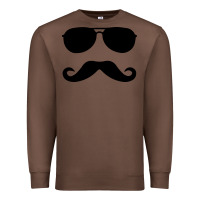 Chestnut moustache and sunglasses Premium Sweatshirt - artisFamous