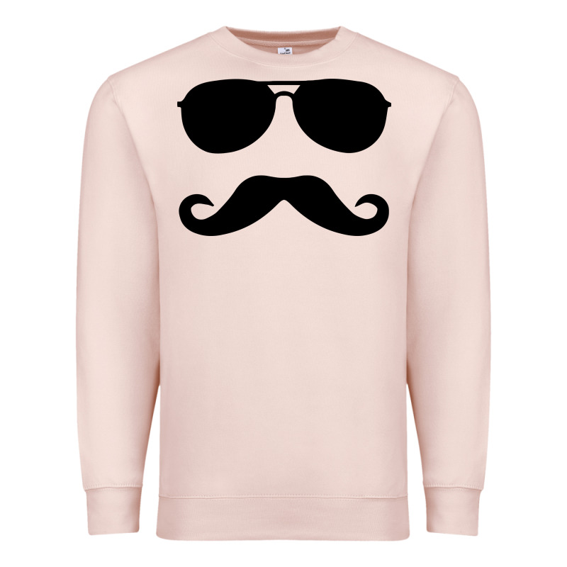 Moustache And Sunglasses Premium Sweatshirt by artisFamous | Teevron