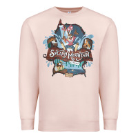 Pale Pink Splash Mountain Premium Sweatshirt - artisFamous