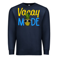 Navy vacay mode shirt pineapple Premium Sweatshirt - artisFamous