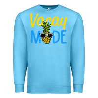 Ocean Blue vacay mode shirt pineapple Premium Sweatshirt - artisFamous