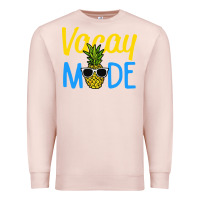 Pale Pink vacay mode shirt pineapple Premium Sweatshirt - artisFamous