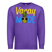Purple vacay mode shirt pineapple Premium Sweatshirt - artisFamous