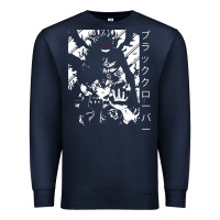 Navy vintage japanese anime Premium Sweatshirt - artisFamous