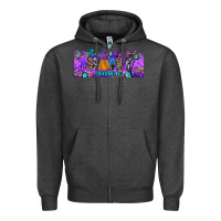 Charcoal Heather it s spooky season Zipper Hoodie - JahusDesignShop