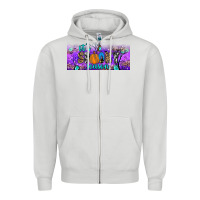 Dove Grey it s spooky season Zipper Hoodie - JahusDesignShop