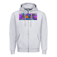 Heather Grey it s spooky season Zipper Hoodie - JahusDesignShop