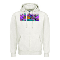 Oatmeal Heather it s spooky season Zipper Hoodie - JahusDesignShop