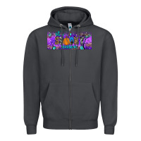 Smoke it s spooky season Zipper Hoodie - JahusDesignShop