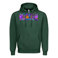Sports Green it s spooky season Zipper Hoodie - JahusDesignShop