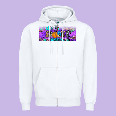 It S Spooky Season Zipper Hoodie Designed By Jahusdesignshop