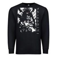 Black vintage japanese anime Premium Sweatshirt - artisFamous
