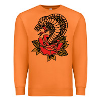 Carrot the king cobra snake and rose Premium Sweatshirt - artisFamous