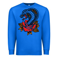 True Royal the king cobra snake and rose Premium Sweatshirt - artisFamous