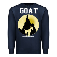Navy big thunder mountain goat Premium Sweatshirt - artisFamous
