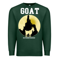 Sports Green big thunder mountain goat Premium Sweatshirt - artisFamous