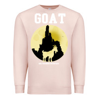 Pale Pink big thunder mountain goat Premium Sweatshirt - artisFamous