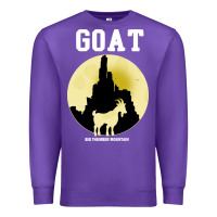 Purple big thunder mountain goat Premium Sweatshirt - artisFamous