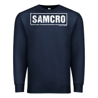 Navy samcro Premium Sweatshirt - artisFamous