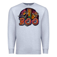 Heather Grey boo Premium Sweatshirt - JahusDesignShop