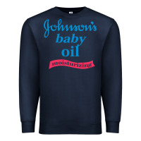 Navy johnson's baby oil Premium Sweatshirt - artisFamous