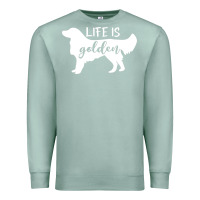 Seafoam golden retriever - life is golden white Premium Sweatshirt - artisFamous