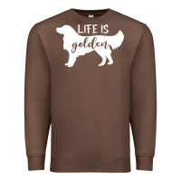 Golden Retriever - Life Is Golden White Premium Sweatshirt | Teevron