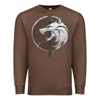 Chestnut Witcher Wolf Premium Sweatshirt - artisFamous